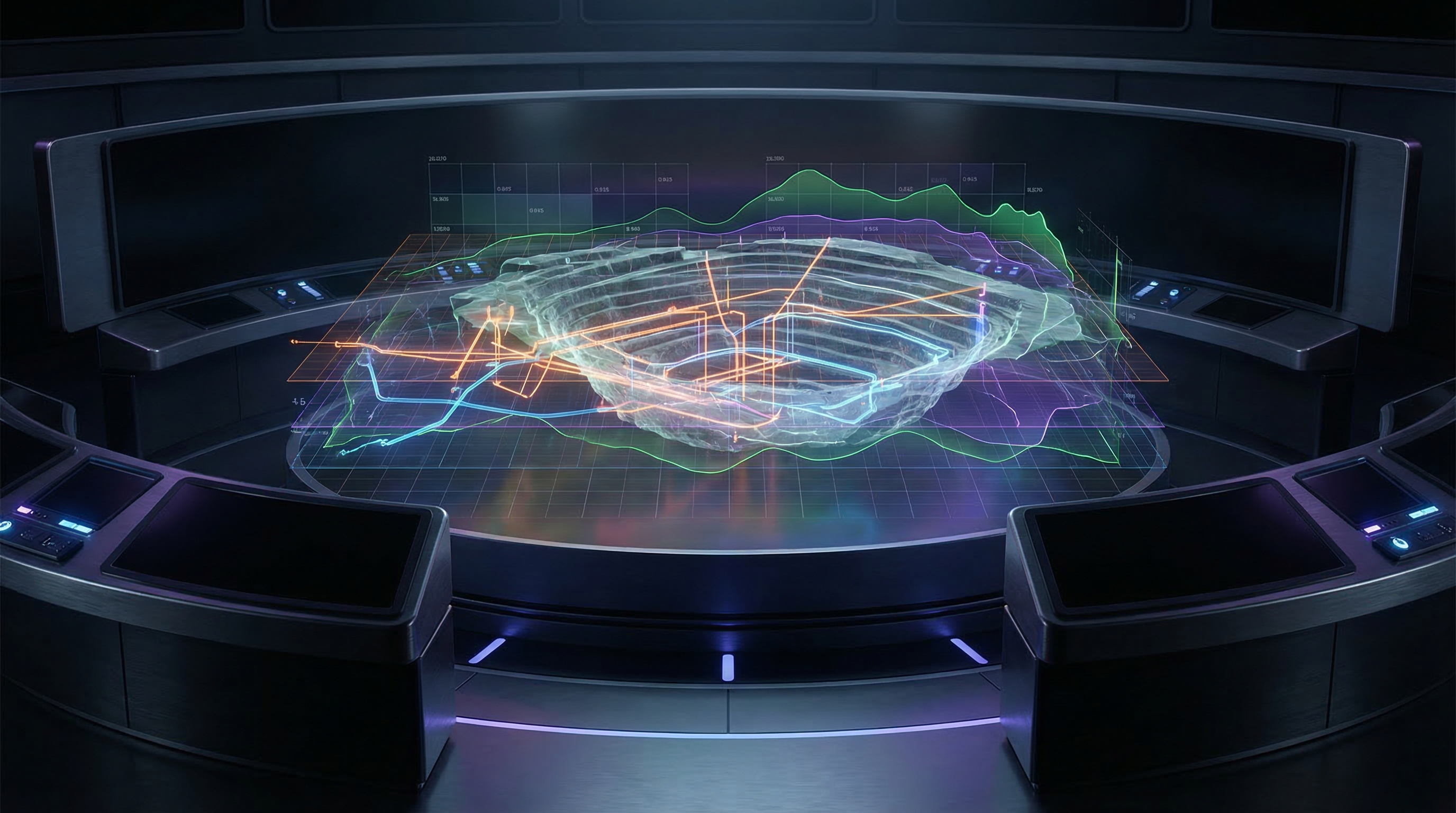 3D mining digital twin simulation scene